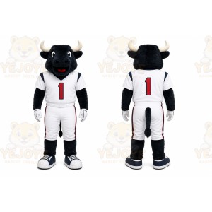 Black Bull Mascot Costume for Sports Events