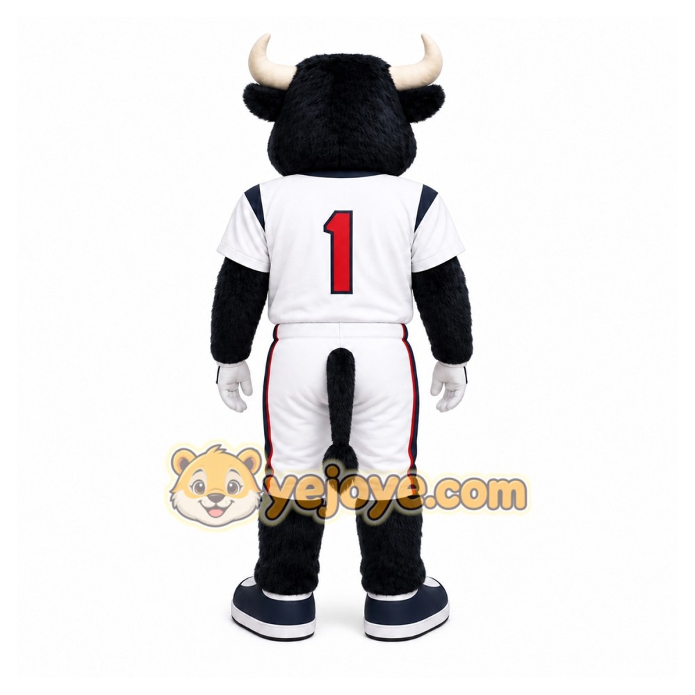 Black Bull Mascot Costume for Sports Events Black Bull Mascot Costume for Sports Events
