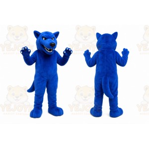 Blue Wolf Mascot Costume for Sports Events