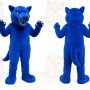 Blue Wolf Mascot Costume for Sports Events