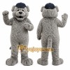 Gray Bulldog Mascot Costume for Sports Events Gray Bulldog Mascot Costume for Sports Events
