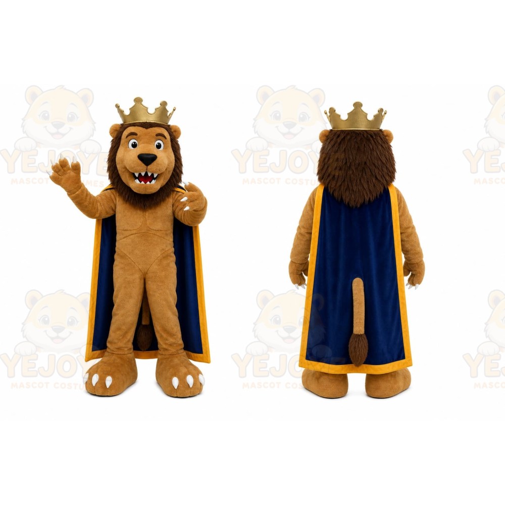 Brown Lion Mascot Costume for Events and Promotions