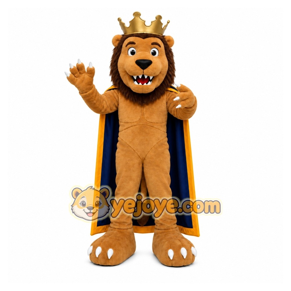 Brown Lion Mascot Costume for Events and Promotions Brown Lion Mascot Costume for Events and Promotions