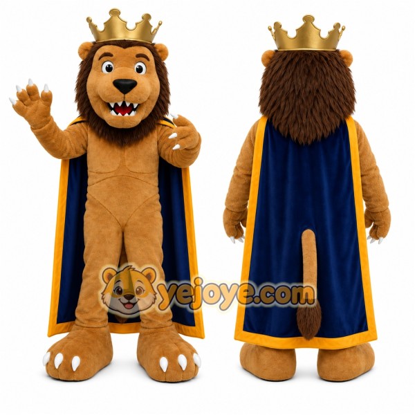 Brown Lion Mascot Costume for Events and Promotions