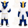 Blue Horse Mascot Costume for Sports Events