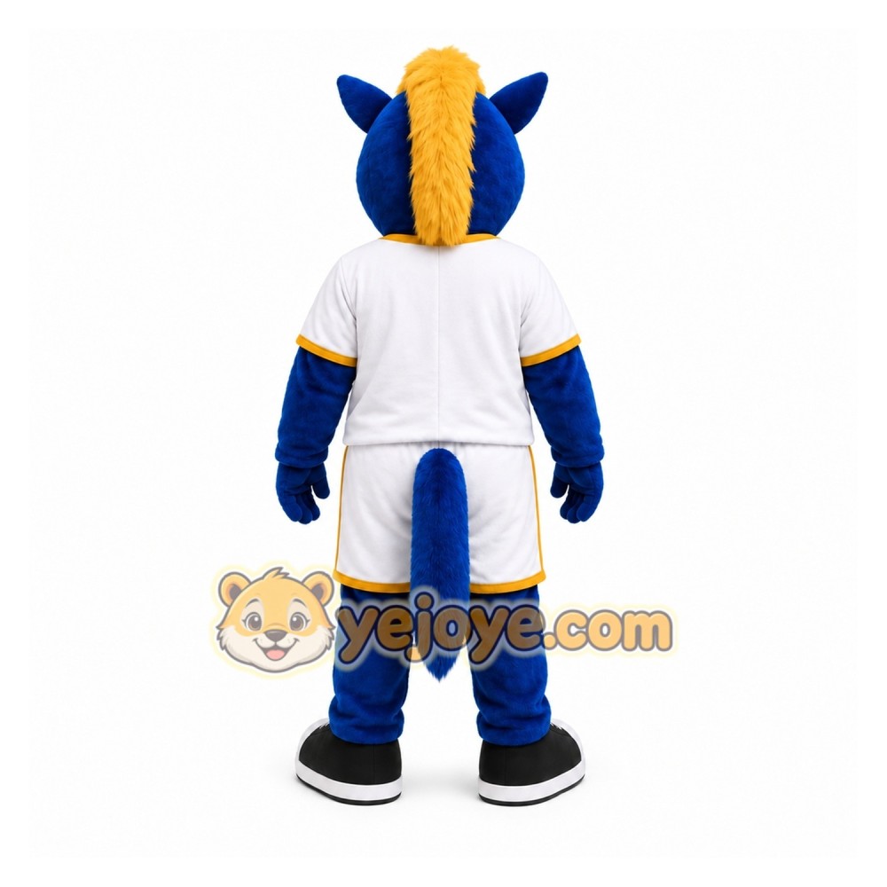 Blue Horse Mascot Costume for Sports Events Blue Horse Mascot Costume for Sports Events