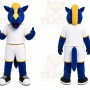Blue Horse Mascot Costume for Sports Events