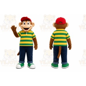 Brown Monkey Mascot Costume for Children's Events