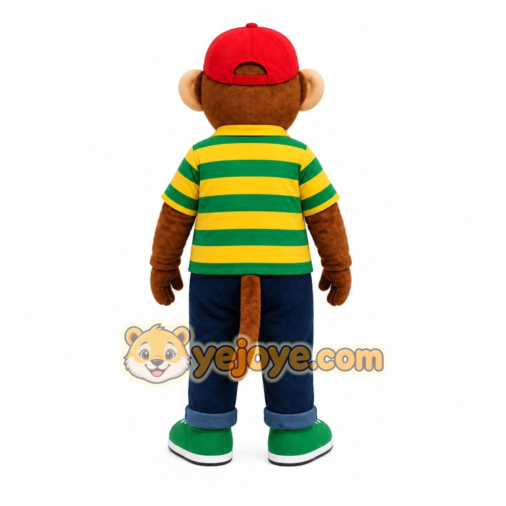 Brown Monkey Mascot Costume for Children's Events Brown Monkey Mascot Costume for Children's Events
