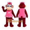 Red Monkey Mascot Costume for Children's Events Red Monkey Mascot Costume for Children's Events