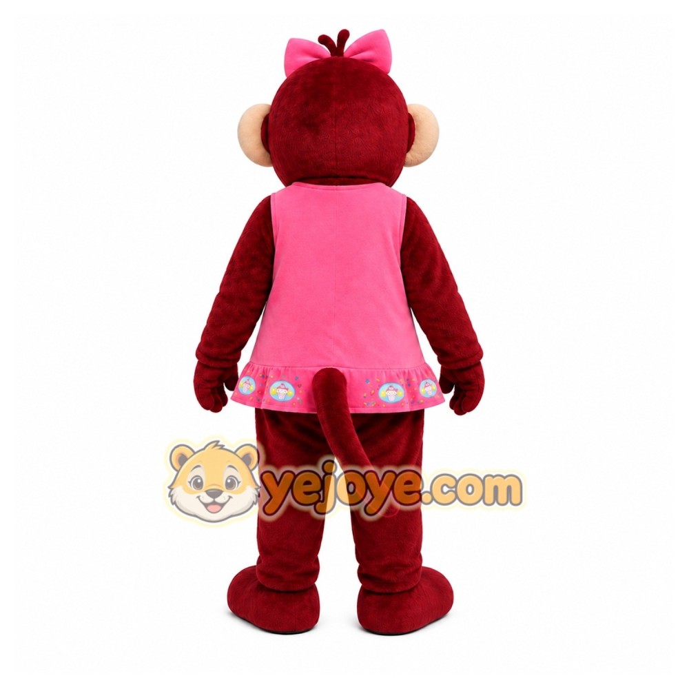 Red Monkey Mascot Costume for Children's Events Red Monkey Mascot Costume for Children's Events
