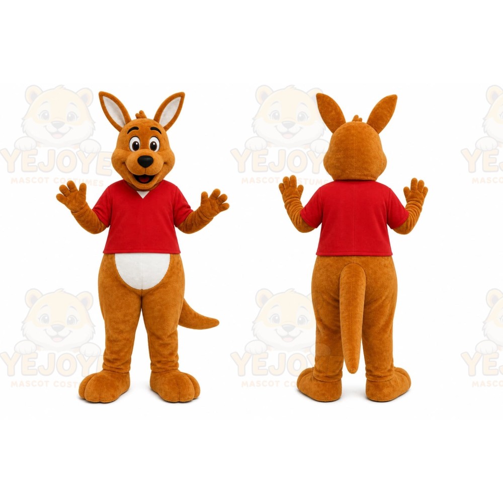 Brown Kangaroo Mascot Costume for Children's Events