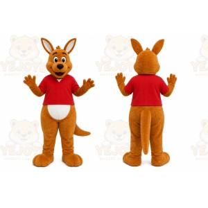Brown Kangaroo Mascot Costume for Children's Events