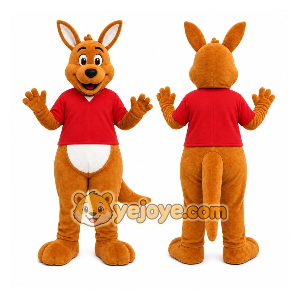 Brown Kangaroo Mascot Costume for Children's Events