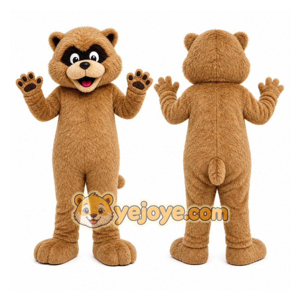 Brown Raccoon Mascot Costume for Events and Promotions Brown Raccoon Mascot Costume for Events and Promotions