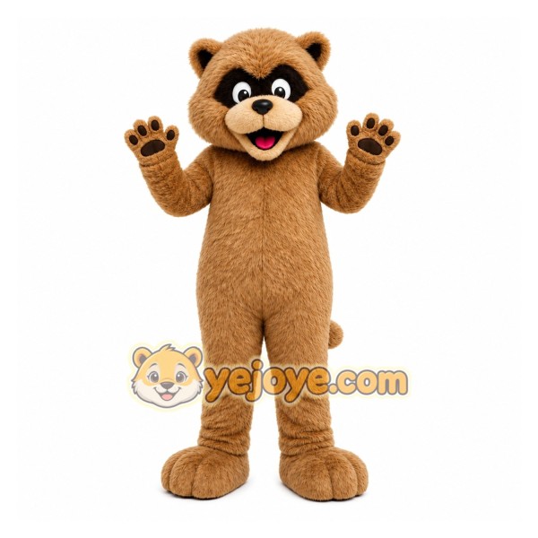 Brown Raccoon Mascot Costume for Events and Promotions Brown Raccoon Mascot Costume for Events and Promotions