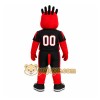 Red Creature With Spiked Hair Mascot Costume for Sports Events Red Creature With Spiked Hair Mascot Costume for Sports Events