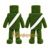 Green Topiary Robot Mascot Costume for Events and Promotions