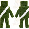 Green Topiary Robot Mascot Costume for Events and Promotions