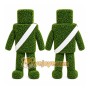 Green Topiary Robot Mascot Costume for Events and Promotions