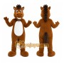 Brown Horse Mascot Costume for Sports Events