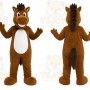 Brown Horse Mascot Costume for Sports Events