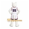 White Dog In Basketball Uniform Mascot Costume for Sports Events White Dog In Basketball Uniform Mascot Costume for Sports Events