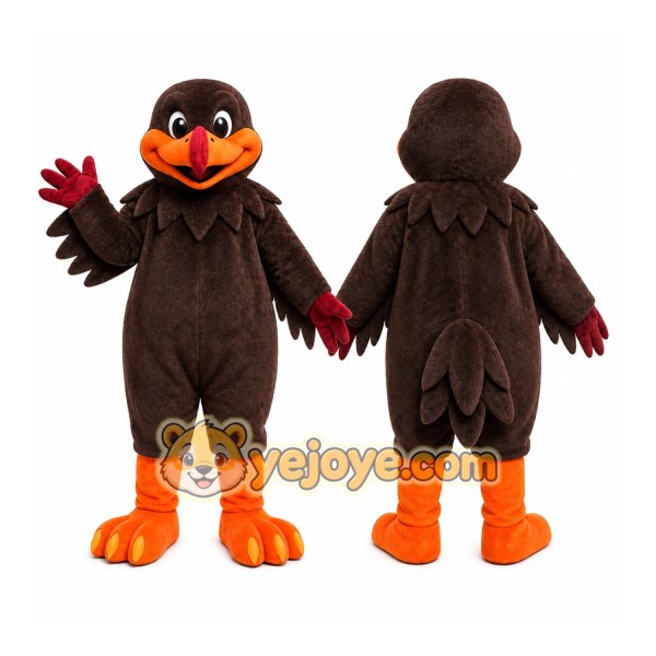 Brown Bird Mascot Costume for School Events