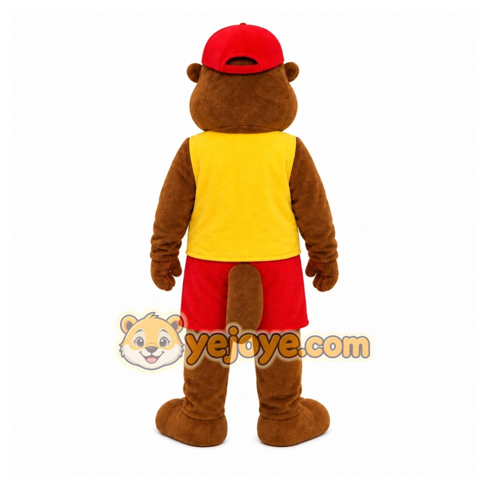 Brown Beaver Mascot Costume for Children's Events Brown Beaver Mascot Costume for Children's Events