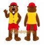 Brown Beaver Mascot Costume for Children's Events
