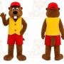 Brown Beaver Mascot Costume for Children's Events