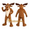 Brown Moose Mascot Costume for Sports Events
