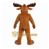 Brown Moose Mascot Costume for Sports Events