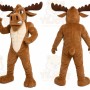 Brown Moose Mascot Costume for Sports Events