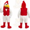 White Chicken Mascot Costume for Restaurant Promotions