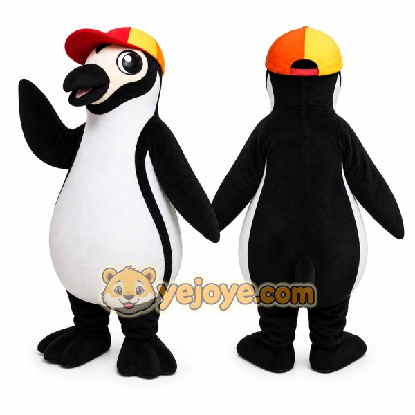 Black Penguin Mascot Costume for Events and Promotions