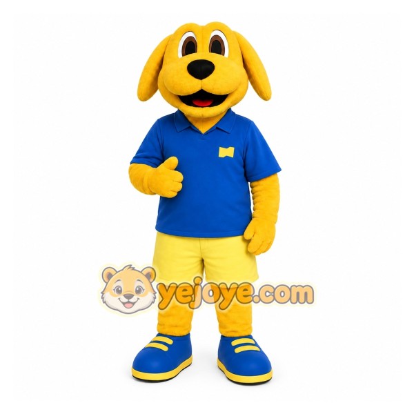 Yellow Dog Mascot Costume for Children's Events Yellow Dog Mascot Costume for Children's Events