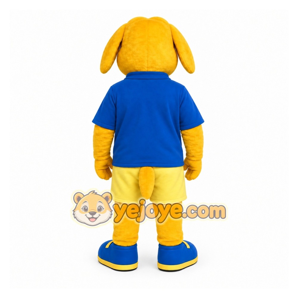 Yellow Dog Mascot Costume for Children's Events Yellow Dog Mascot Costume for Children's Events