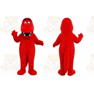 Red Dinosaur Mascot Costume for Children's Events
