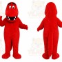 Red Dinosaur Mascot Costume for Children's Events