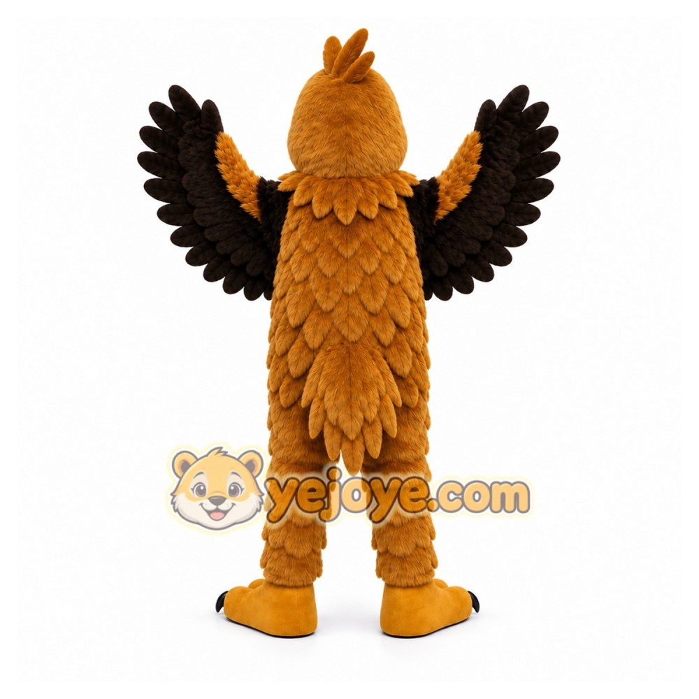 Brown Eagle Mascot Costume for Sports Events Brown Eagle Mascot Costume for Sports Events