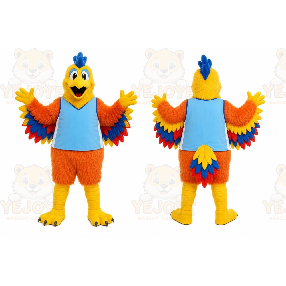 Orange Parrot Mascot Costume for Events and Promotions