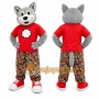 Gray Wolf Mascot Costume for Children's Events