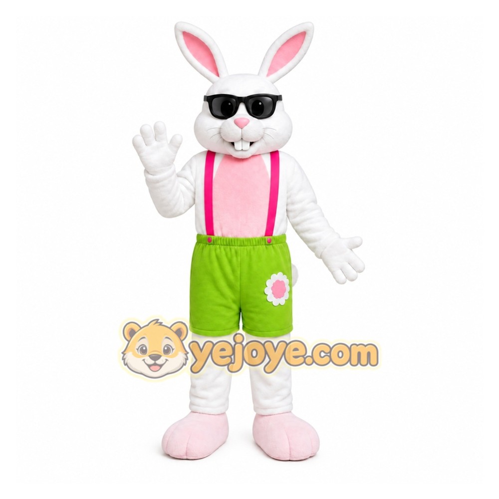 White Rabbit Mascot Costume for Holiday Events White Rabbit Mascot Costume for Holiday Events
