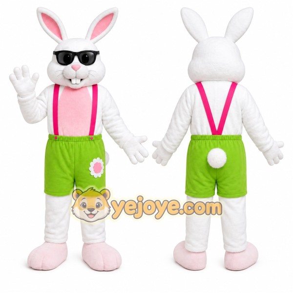 White Rabbit Mascot Costume for Holiday Events