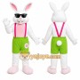 White Rabbit Mascot Costume for Holiday Events