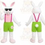 White Rabbit Mascot Costume for Holiday Events