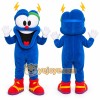 Blue Monster Mascot Costume for Children's Events Blue Monster Mascot Costume for Children's Events