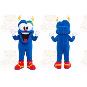 Blue Monster Mascot Costume for Children's Events