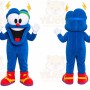 Blue Monster Mascot Costume for Children's Events